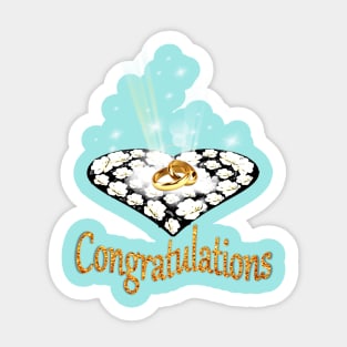 Wedding Day Congratulations Gift Sticker